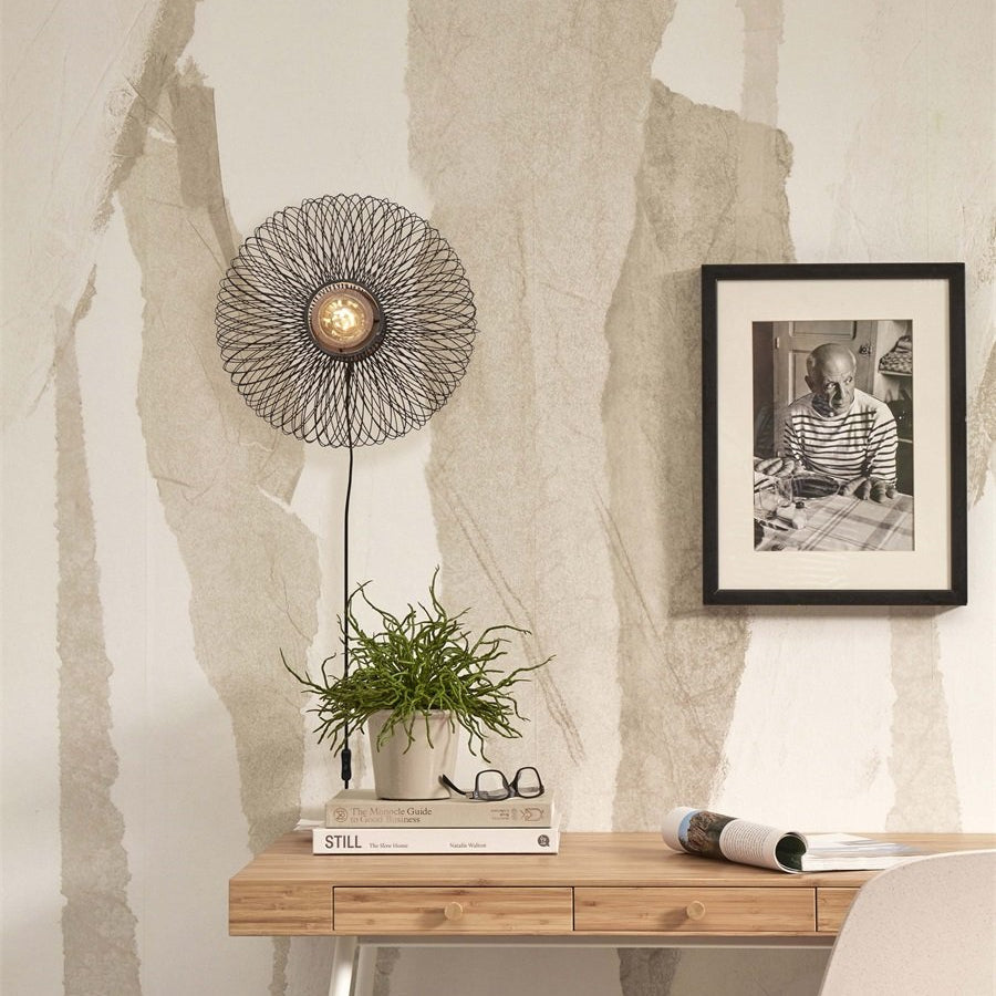 Applique Murale Cango Bambou Noir 40x20 cm
