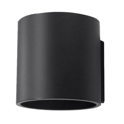 Applique Murale Cylindrique Noire