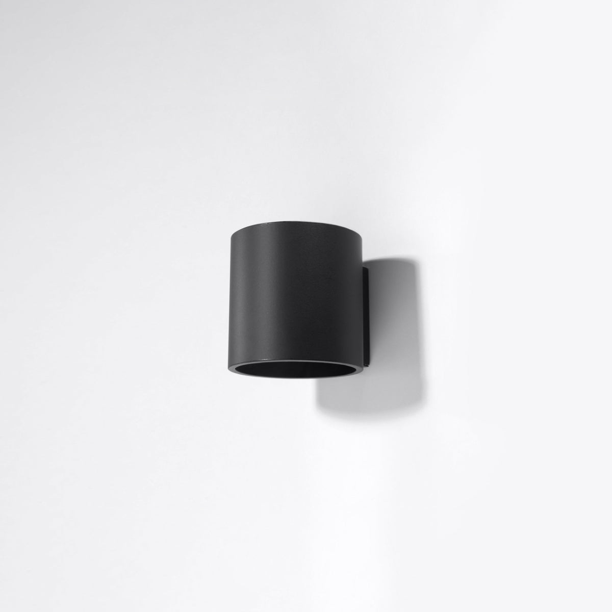 [EXP] Applique Murale Cylindrique en Aluminium Noir Mat