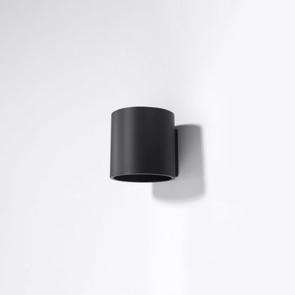 [EXP] Applique Murale Cylindrique en Aluminium Noir Mat
