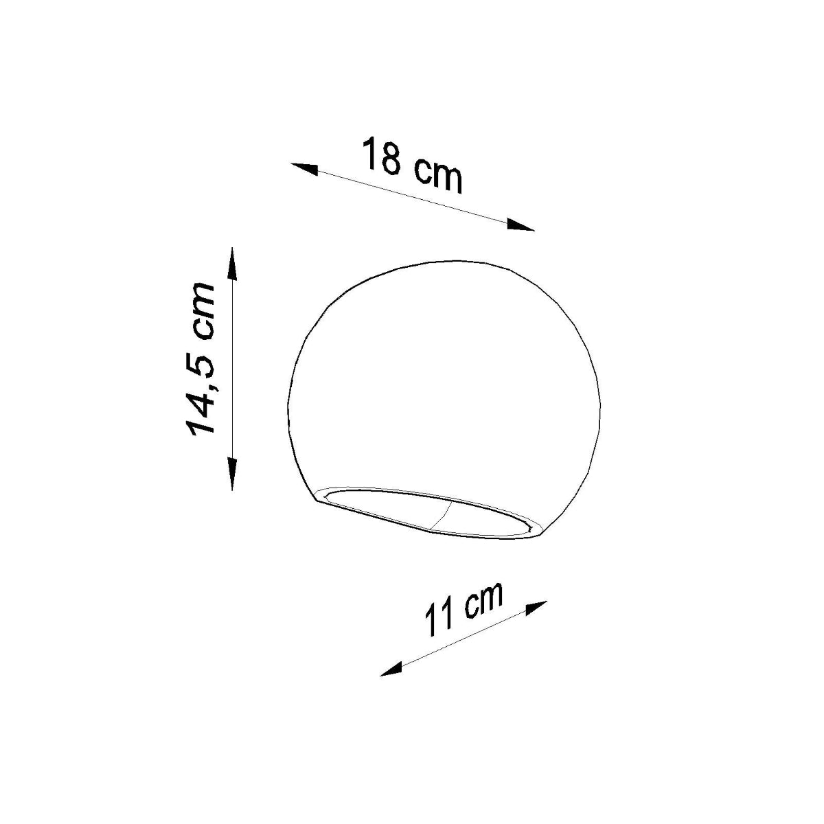 Applique Globe Céramique Murale LED
