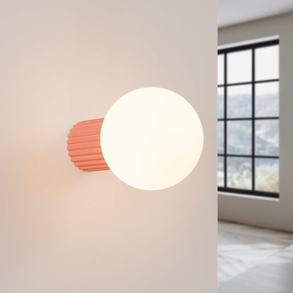 Applique Murale Halo Pêche IP44 en Aluminium Nervuré