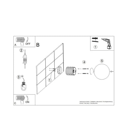 Applique Murale Halo Taupe IP44 en Aluminium Nervuré