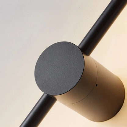 Applique Murale LED Verticale Noire Aluminium