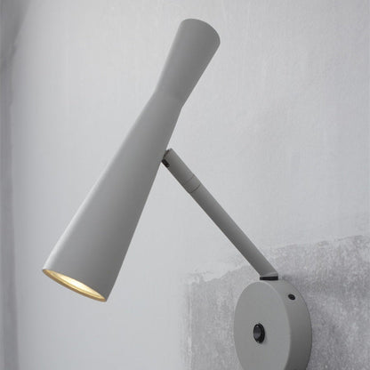 Applique Murale Bordeaux Spot Orientable Fer Gris Clair GU10