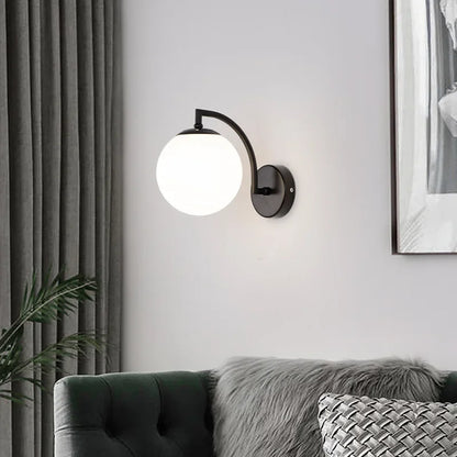 Applique Murale Boule Verre LED Nordique
