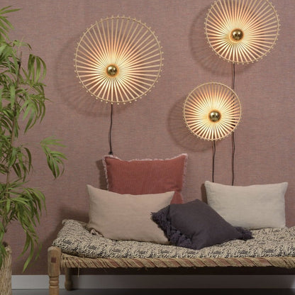 Applique Murale Bromo Bambou Tressé Naturel 40 cm