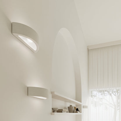 Applique Murale Céramique Demi-Cercle LED