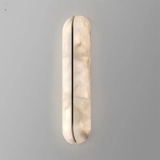 Applique Murale Ligne LED en Marbre et Cuivre