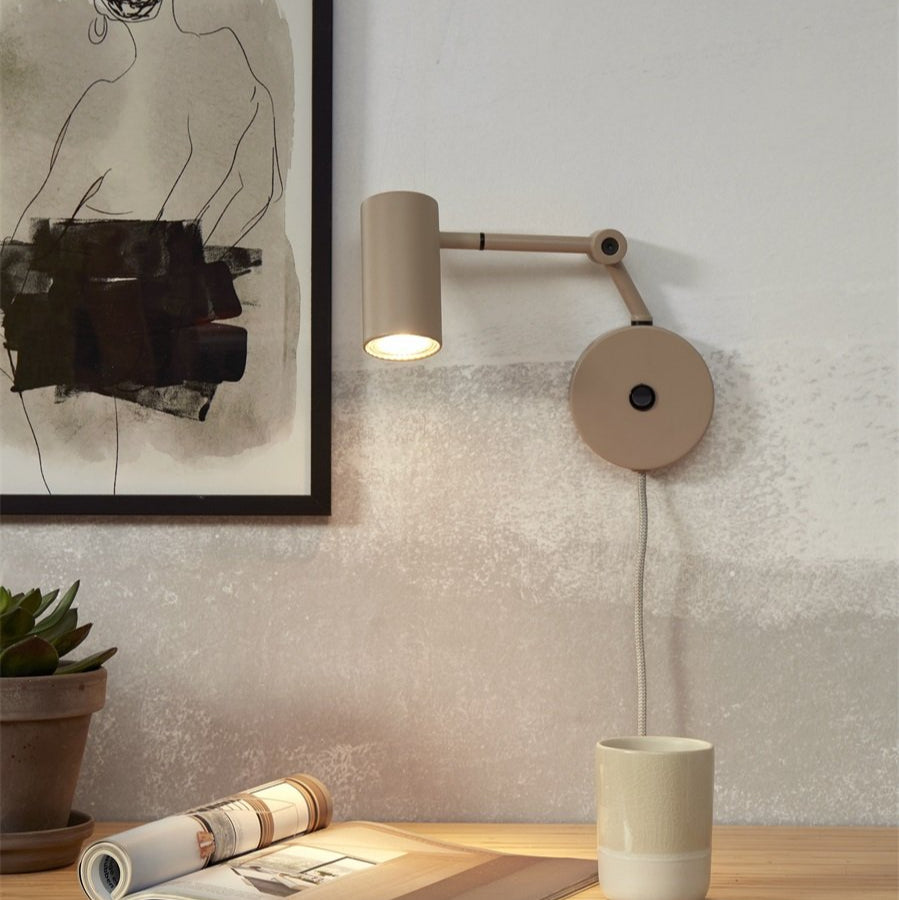 Applique Murale Montreux Fer Sable Orientable 22 cm