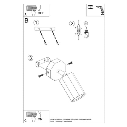 Applique Murale Orientable Sculptée en Chêne