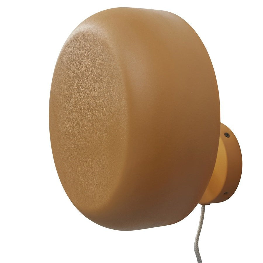 Applique Murale Porto Ronde Fer Moutarde 25 cm
