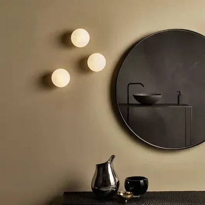 Applique Murale en Verre Blanc Moderne