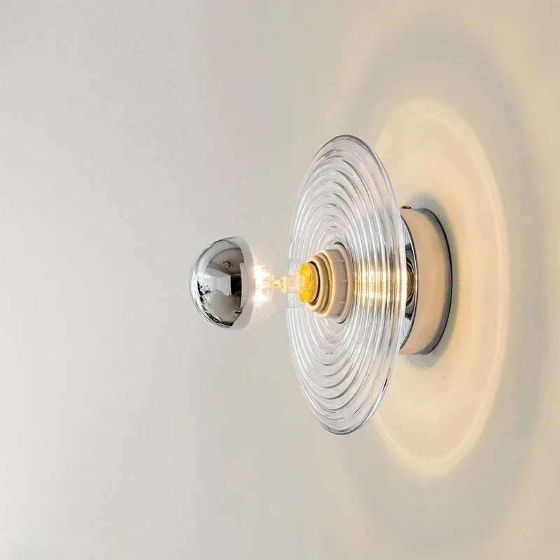 Applique LED Murale Verre Ondulé