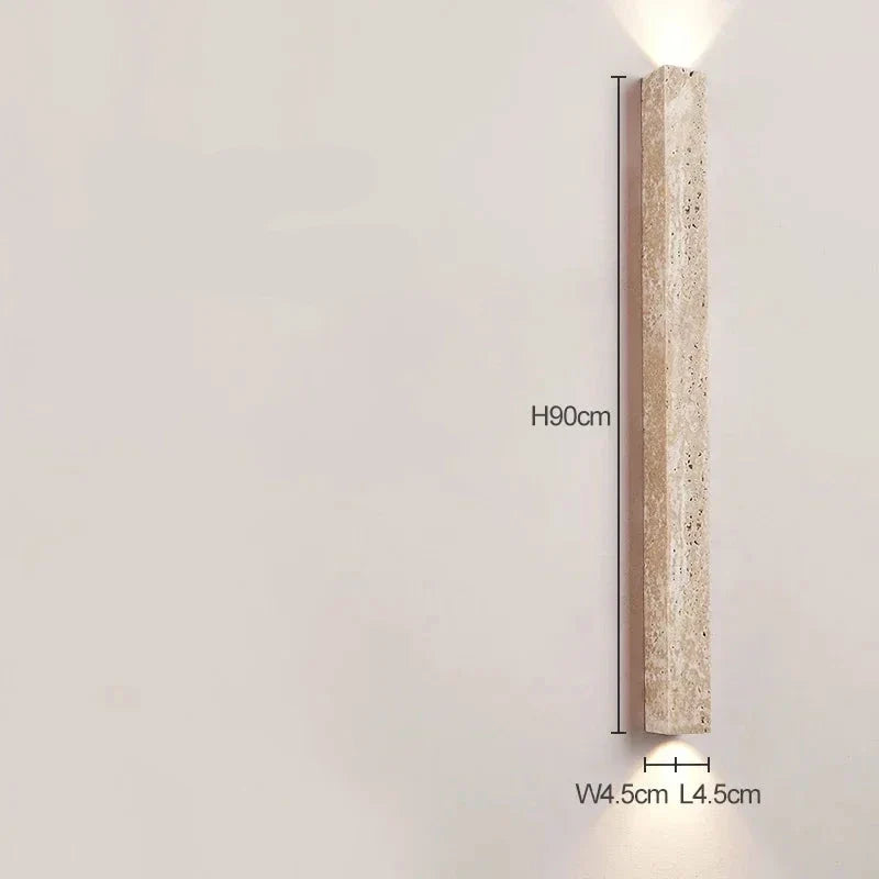 Applique Murale Verticale Pierre LED