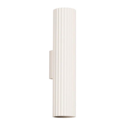 [EXP] Applique Murale Oslo 30 Cannelée Aluminium Blanc Cassé