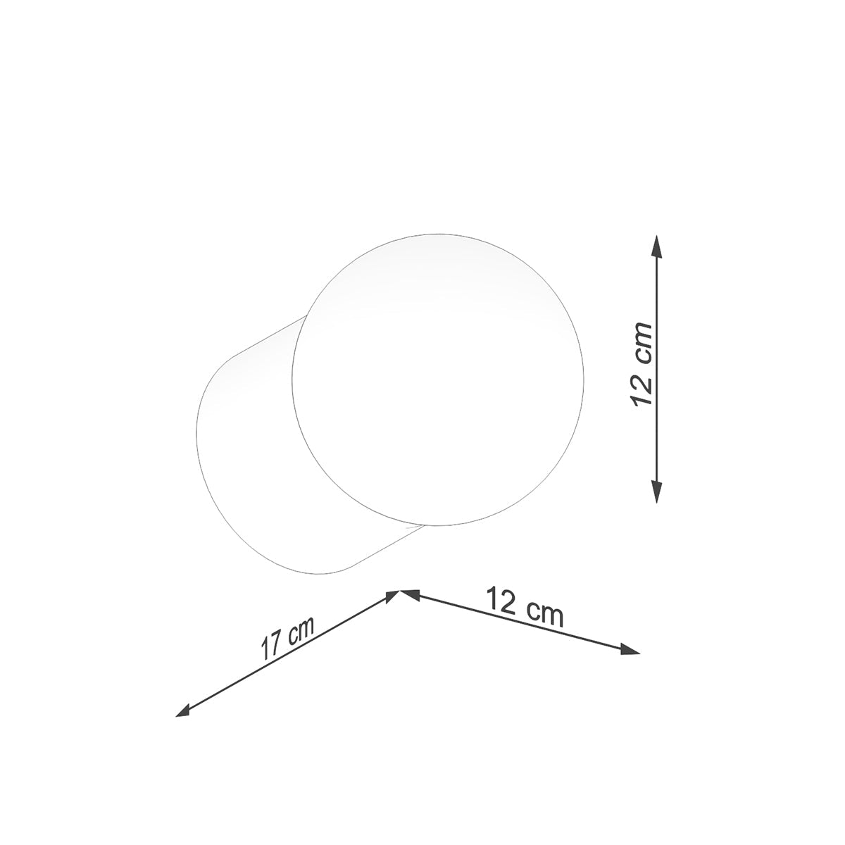 Applique Murale Pure Bois Naturel et Globe Opale