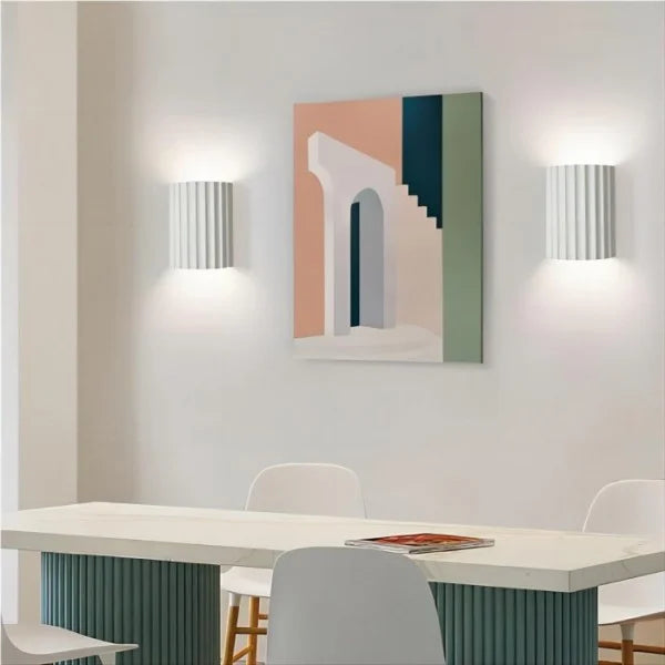 Applique Murale en Résine Cannelée