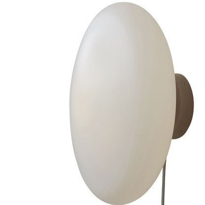Applique Murale Sapporo Verre Blanc et Sable 34 cm
