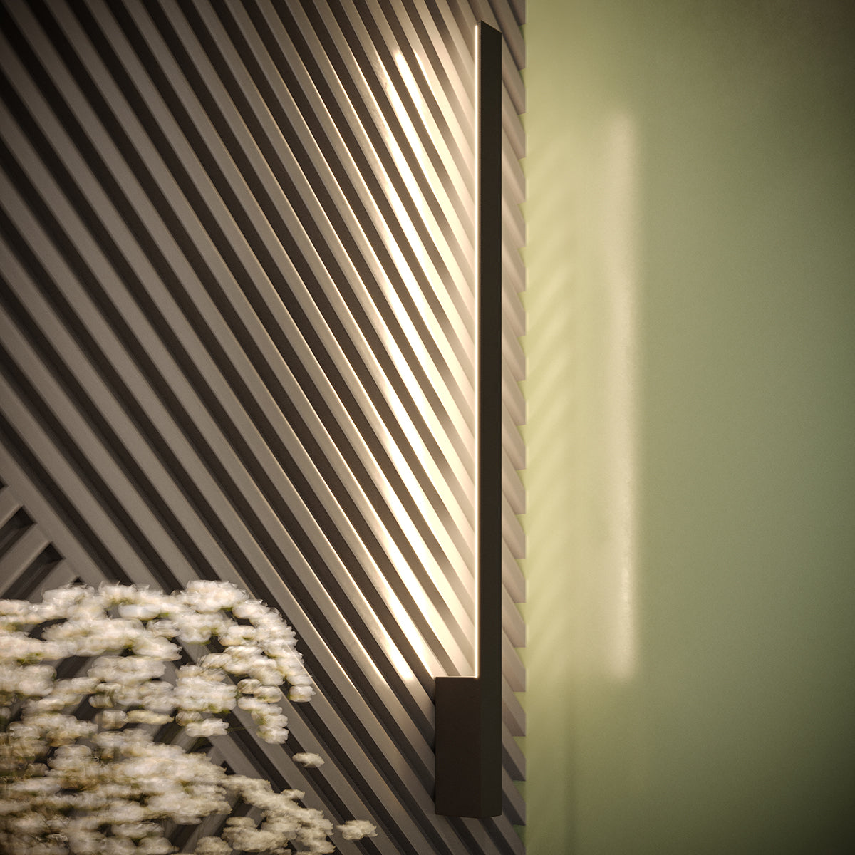 Applique Slim Design S Noire 3000K